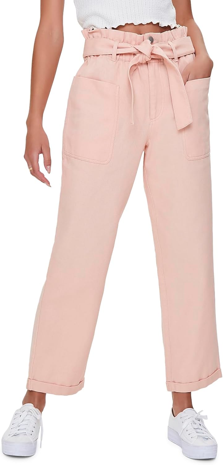 Forever 21 Womens Paperbag Ankle Pants - Image 2