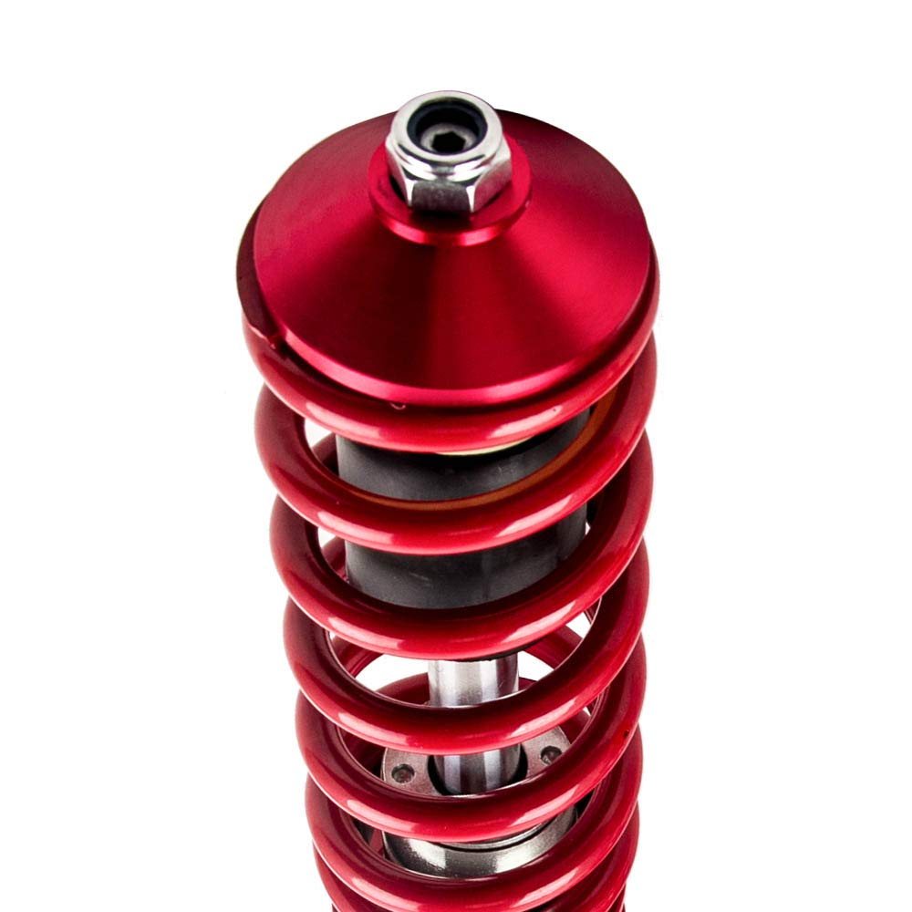 maXpeedingrods 4X Coilover, Amortiguador para Seat Toledo 1L, para VW Golf MK2 MK3 Vento Corrado Jetta Mk2 Altura Regulable, 2 Delanteros y 2 Traseros Resorte Helicoidal, Aleación de Aluminio 6061.