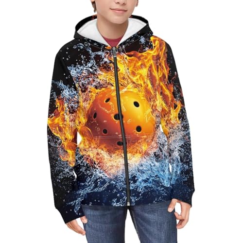 AFPANQZ Kids Full Zip Hoodie Sweatshirt Lightweight Jacket Long Sleeve Casual Sport Coat Pollover for Boys with Pockets,S-XL4