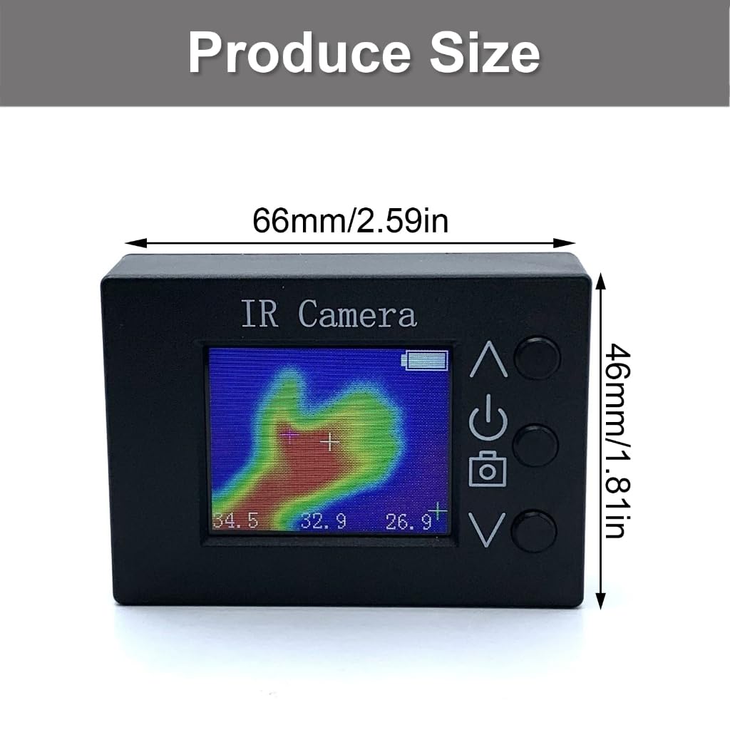Cámara ergonómica de imagen térmica con sensores ultrarizados de 32 x 24 y frecuencia de actualización de 8 Hz