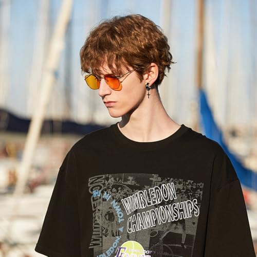 ONESING 15 Pairs Black Earrings for Men, Stainless Steel Mens Earrings set with Studs Hoop Earring Cross Dangle Earrings Hypoallergenic Ear Piercing Jewelry for Men Women4