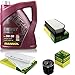 Produktbild QR-PARTS 69109850 Filter Set Inspektionspaket 5 Liter MANNOL Motoröl Energy Combi LL 5W-30 API SN/CF MANN-FILTER Luftfilter Innenraumfilter Ölfilter
