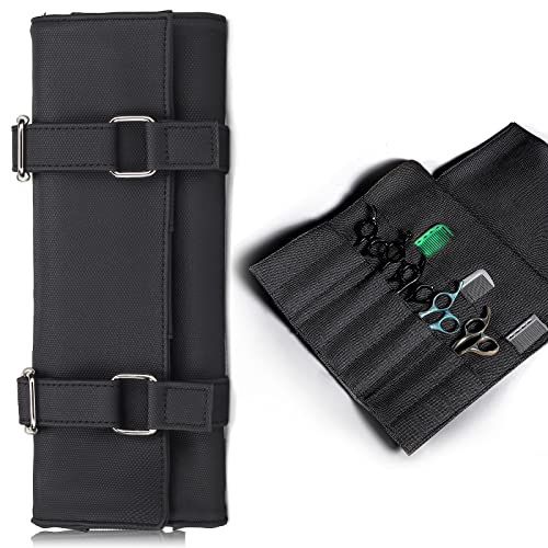 Honey Joy Bolsa de Tesoura de Salão com 14 Bolsos, Suporte para Tesouras de Cabeleireiro, Tesouras de Barbeiro, Estojos para Cabeleireiros (Hj-Zp012-Preto)