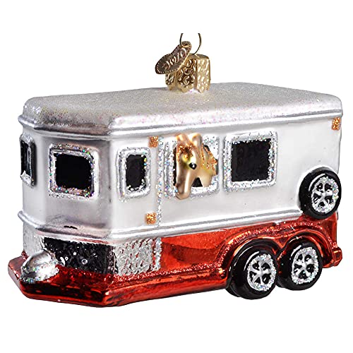 Old World Christmas Ornaments Horse Trailer Glass Blown Ornaments for Christmas Tree