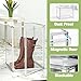 XXX-Large Extra Large Acrylic Display Case 17''x13''x13'' Transparent Shoe Display Case Sneaker Bag Organizer Clear Stackable Boot & Shoe Boxes Large Showcase for Helmet, Handbag, Figures Collectibles