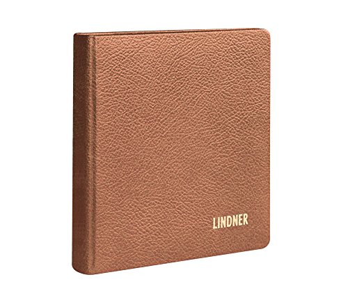 Álbum de monedas de cuero Karat Lindner marrón claro para el despacho en casa