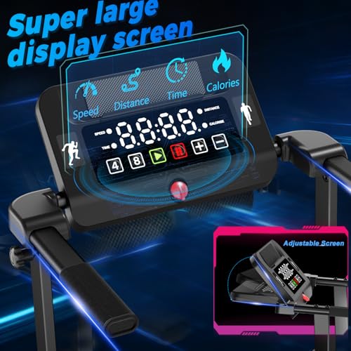 Motorized Folding Treadmill with Incline