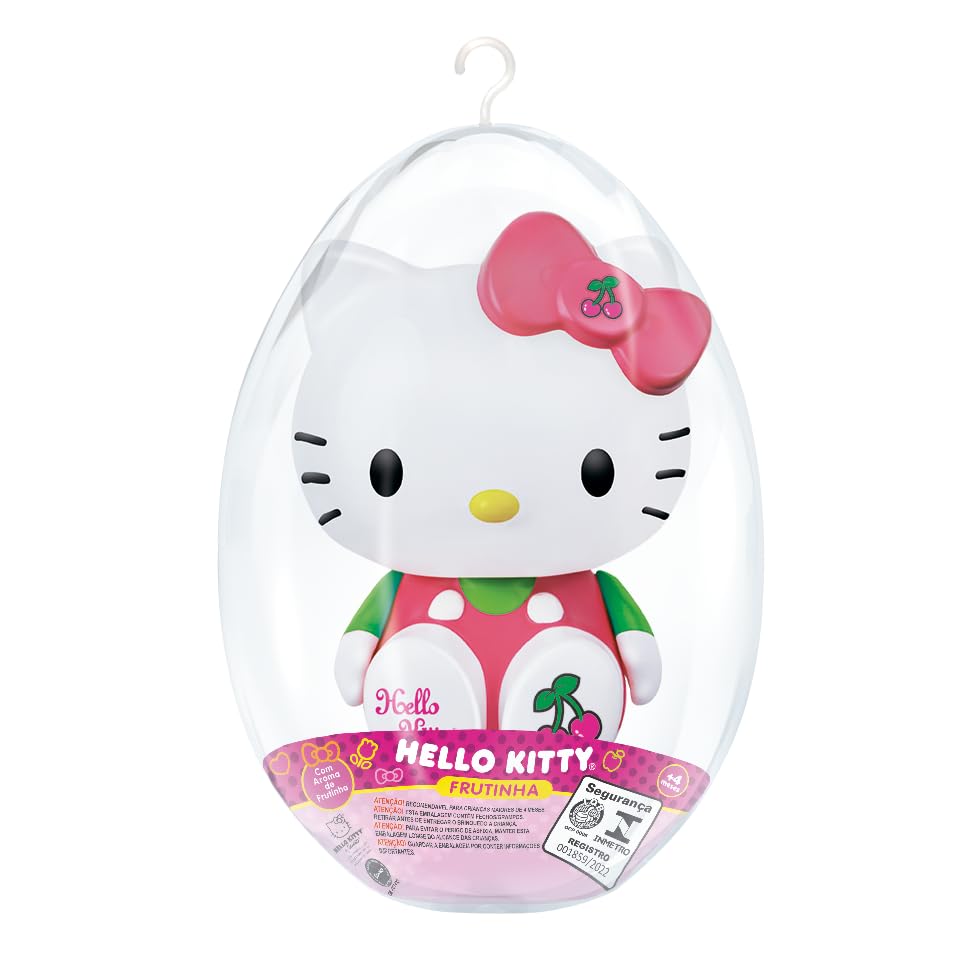 ２００１年 Hello Kitty 27th Anniversary Boneco Hello Kitty Cereja no Ovo Intermediario | Amazon.com.br