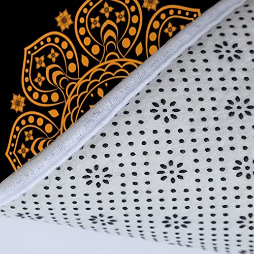 Badezimmer Badematte 3 Teilig Set Mandala rutschfest Badteppiche Saugfähig Memory Foam Badezimmermatte Weich WC… – Bild 6