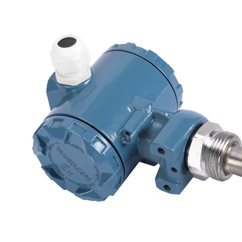 RWRAPS 0-10V Oil Liquid Level Sensor High Temperature 150C Dirty Water Sewage Level Transmitter(Size:1m Range 2m Cable)