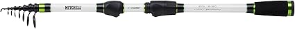 La caña giratoria telescópica Mitchell Epic MX1 es ideal para la pesca con señuelos ligeros de pequeños depredadores en lagos y ríos. Con blancos de carbono HG M de alta calidad, acciones moderadas y rápidas, asientos de carrete SKSS y agarre trasero de EVA de alta densidad.