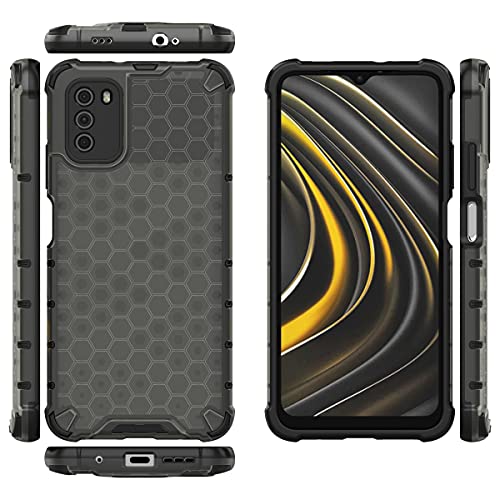 Image of Glasgow Back Case Cover Designed for Poco M3 - Black
