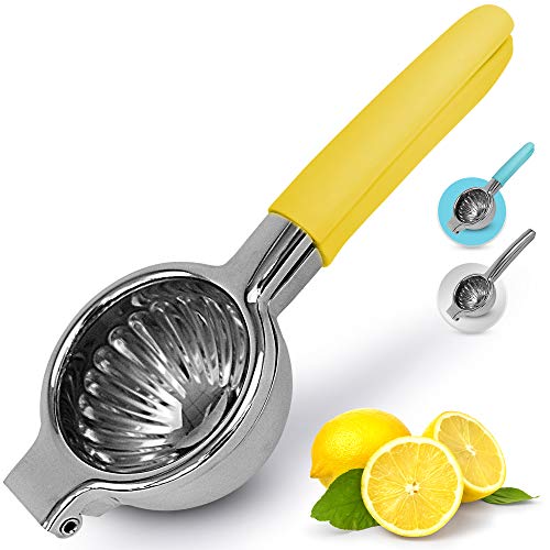 Zulay Lemon Squeezer Stainless Steel with Premium Heavy Duty Solid Metal Squeezer Bowl