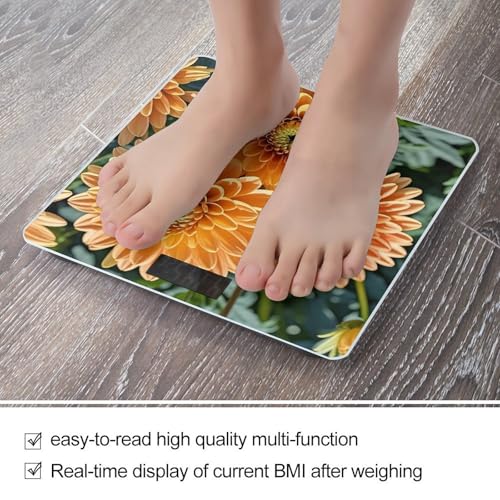 Báscula Digital para Baño con Vidrio Templado Naranja miniatura 5