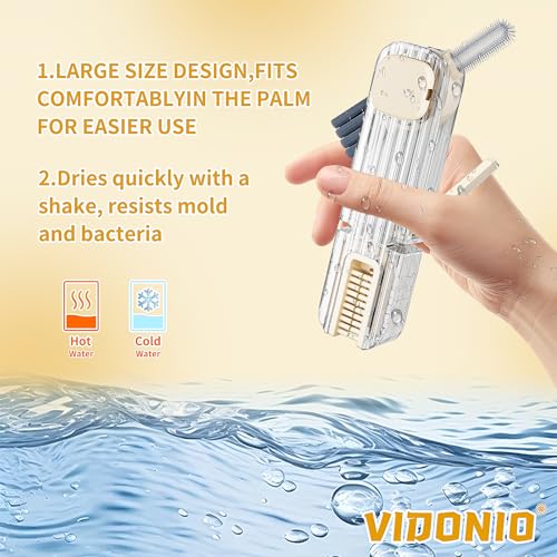 Image of 3Pcs 4 in 1 Cup Lid Gap Cleaning Brush Set,Multifunctional Crevice Cleaning Brush for Bottle,Multipurpose Bottle Cleaner with Compact Design Tiny Silicone Cup Holder Cleaner Tool,Kitchen Gadgets