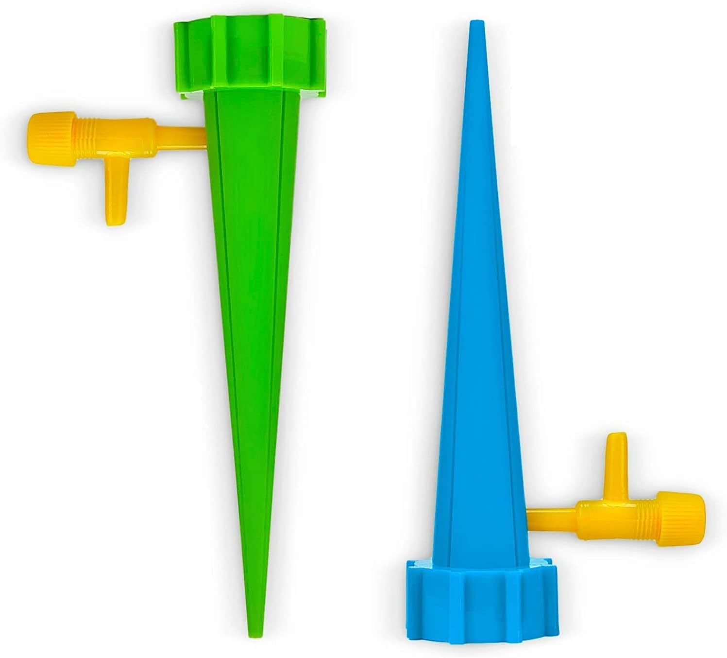 JENY Self Watering Spikes Slow Release Control Valve Automatic Irrigation Drip System Adjustable for Indoor Outdoor Vacation Plant Devices Control Valve drip Irrigation System Watering Stakes (1 Pair)