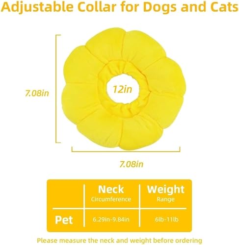 Miniatura 6 de Collar protector ajustable para gatos y cachorros, collar suave de recuperación de mascotas que no bloquea la visión, collar isabelino de