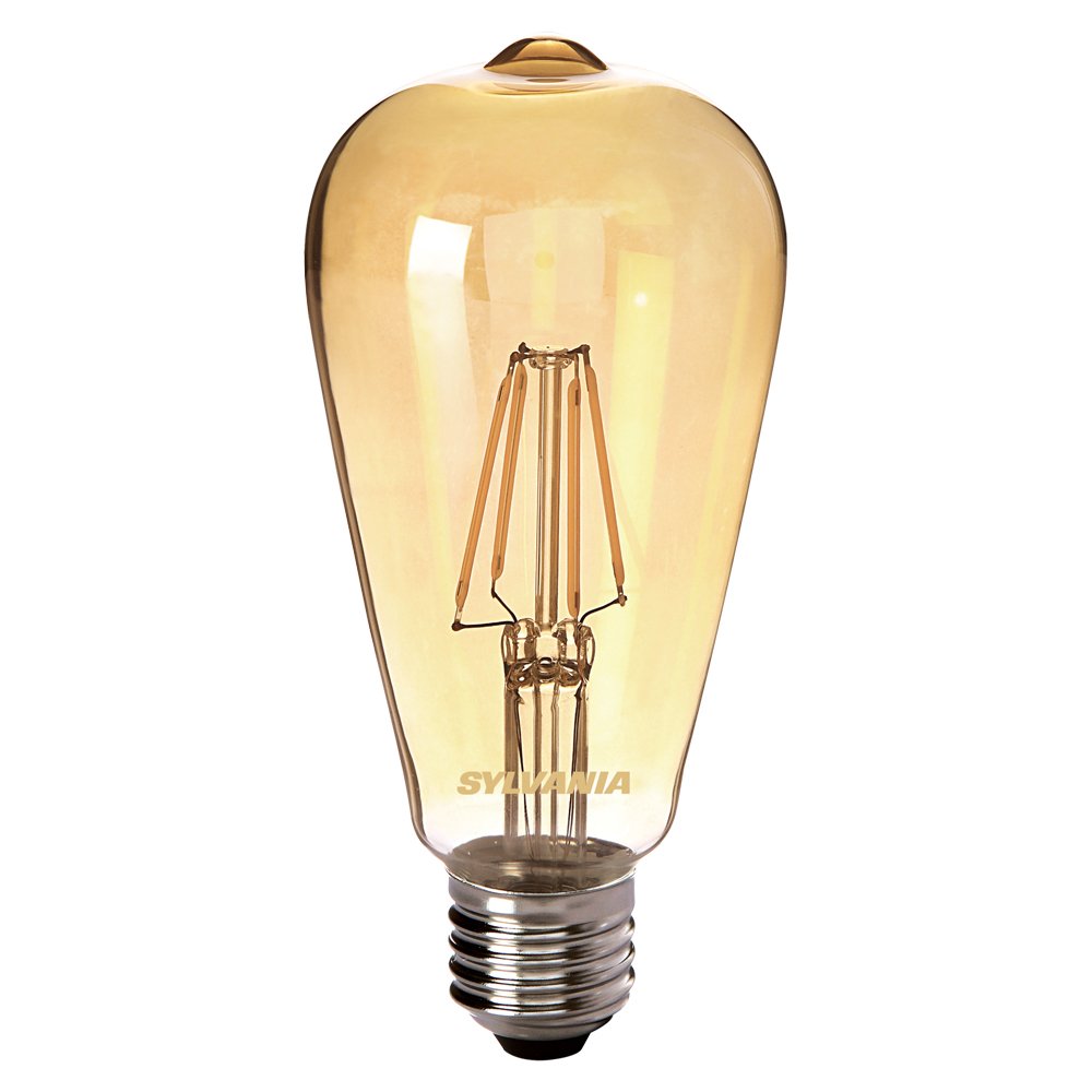 Sylvania Candlelight 824 0027177 Toledo Retro St64 Led Lamp, Glass, E27, 4 Watts