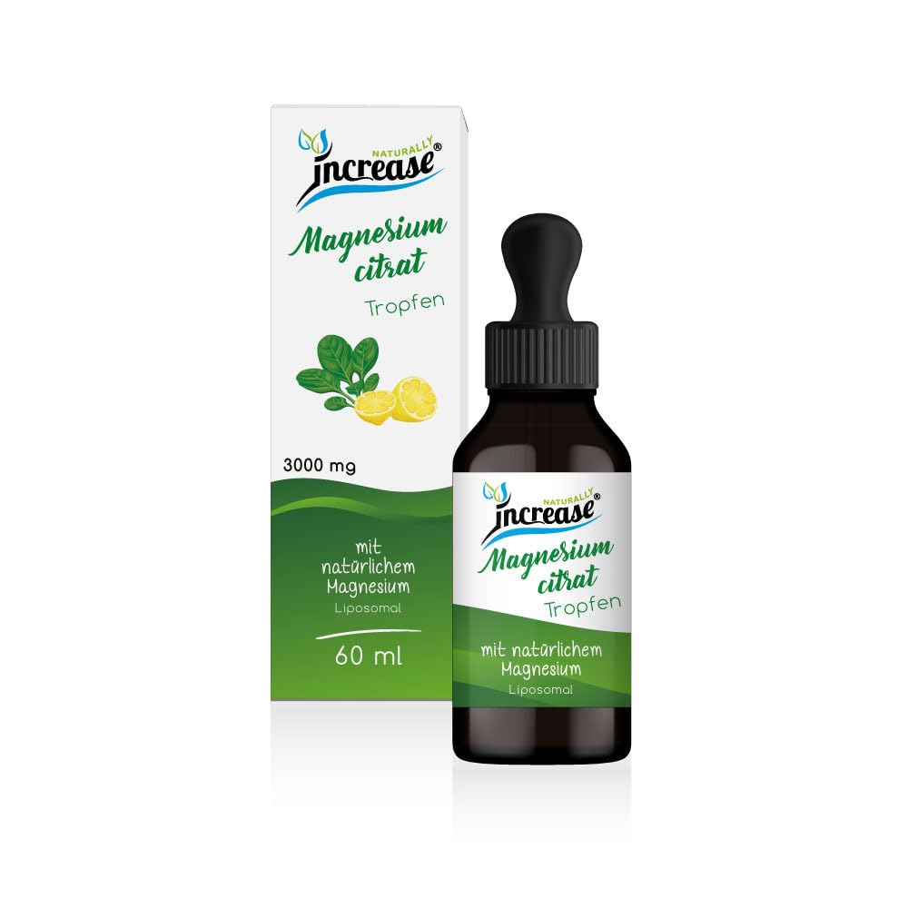 Nimm 3, zahl 2 Aktion Liposomale Magnesiumcitrat Tropfen hochdosiert - (270.000mg in 3 Flaschen) 3000mg Magnesiumcitrat pro Tag davon 1500 mg Magnesium - MCT Öl - Hohe Bioverfügbarkeit