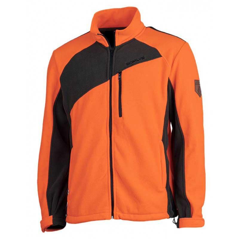 Somlys Blouson Polaire Orange/Vert 402 contre le froid
