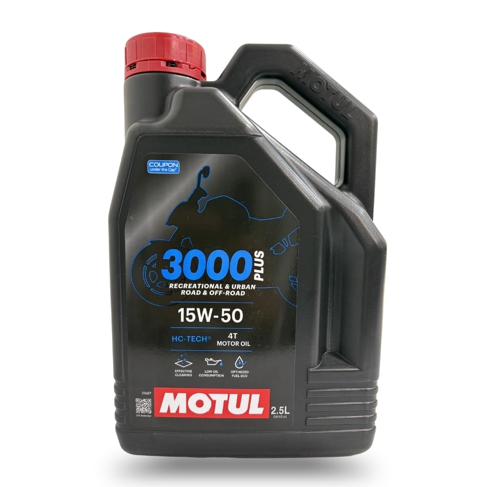 Motul 3000 4T Plus 15W50 Engine Oil for Royal Enfield (2.5L)
