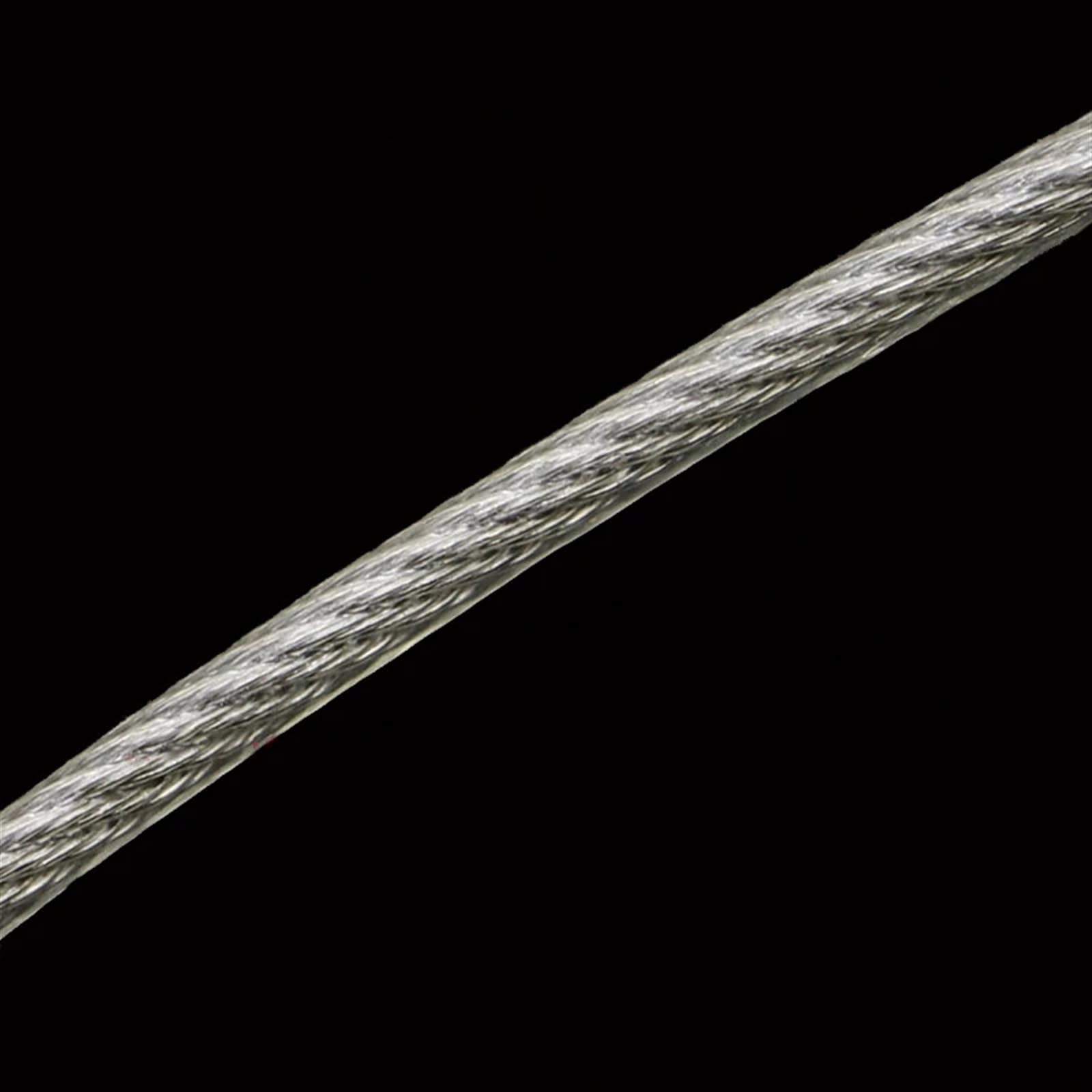 100 Meter 0,5/0,6/0,8/1/1,2/1,5/2 mm Stahl PVC-beschichtetes flexibles Drahtseil Weiches Kabel Transparente Wäscheleine 304 Edelstahl (Size : 0.5mm 1x7)