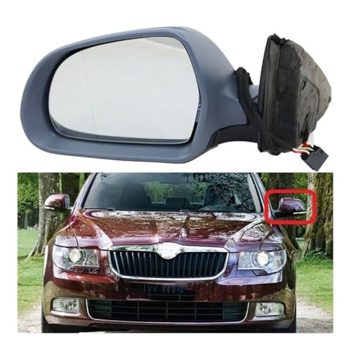 Miroir pour réparer rétroviseur Skoda Superb gauche électrique 2008-2015