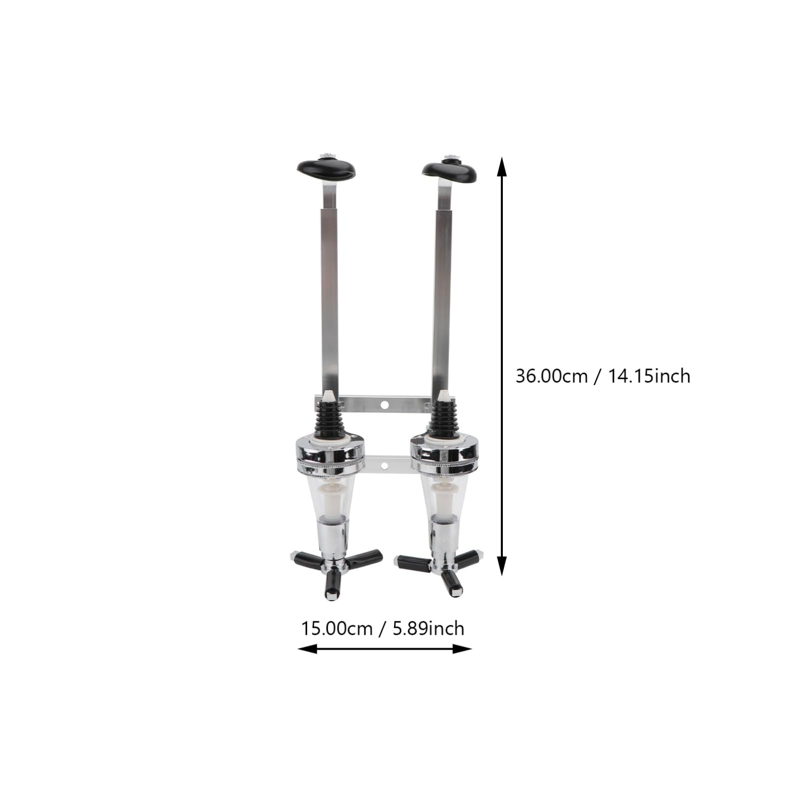 Luxshiny Dispensador de Vino de Botellas Portabotellas de Barra Montaje Pared Dispensador de Invertido Resorte para Cócteles y Vino