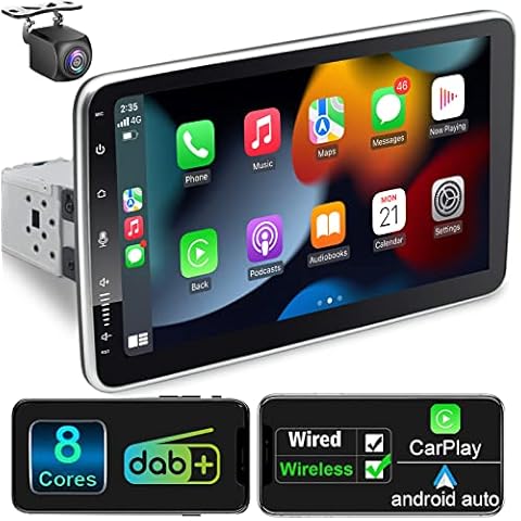 LEROAADZ Radio Coche Bluetooth Pantalla 10" 1 DIN Cover