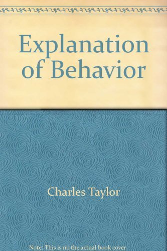 Explanation of Behavior 0391000993 Book Cover