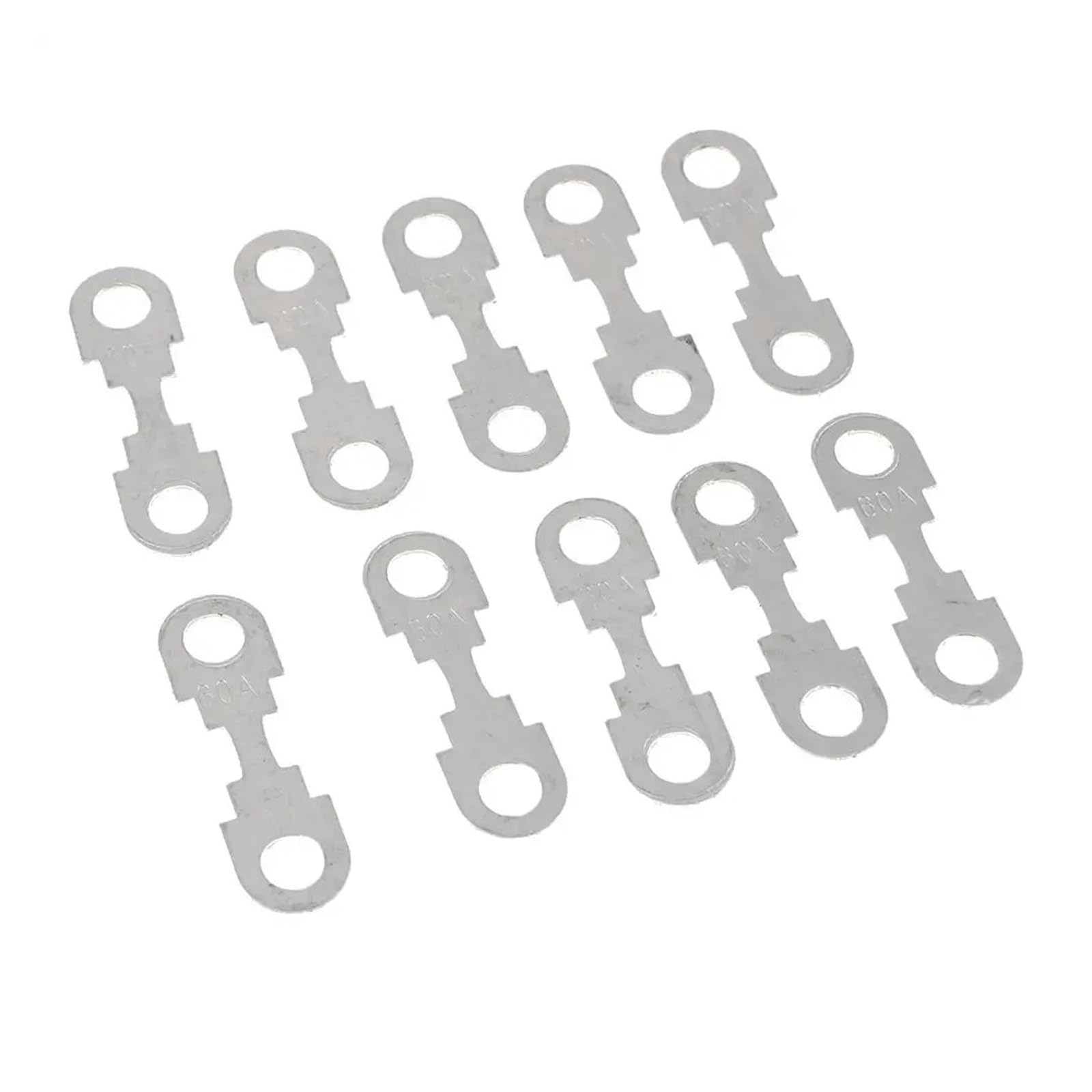10Pcs 30-50A 32V Flat Metal Auto Fuse for VW for Audi for Seat for Skoda for Ford(30A)
