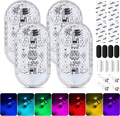 Luces LED Para Coche Interior (2 Piezas) - Táctiles, Recargables Por USB, Imantadas, Para Maletero, Puertas O Emergencia