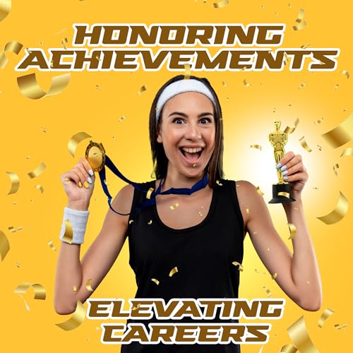 bedwina gold trophy award mini trophies bulk - pack of 12 6 inch tall plastic golden statue award party themed decorations winners or appreciation gifts game prizes for adults amp kids