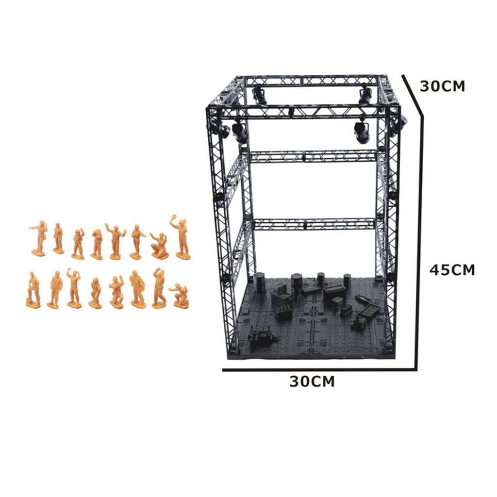 QUXVUIS Stimola la creatività con i kit di base d'azione in Per scala 1/144 adatti agli appassionati di modellismo, kit di modelli staccabili, espositore per