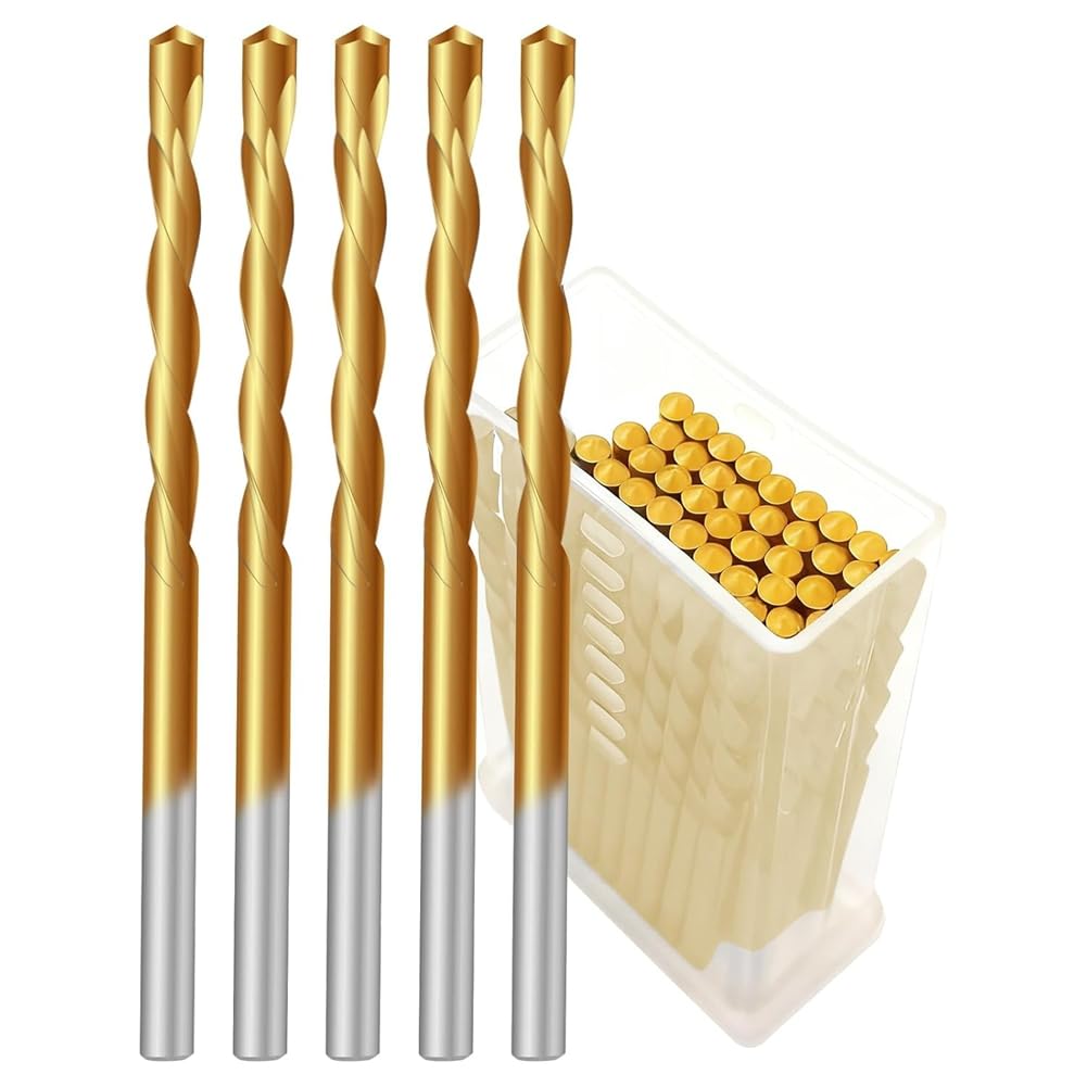 Jnchdghwa As Shown 1/8 Inch 50Pcs Drywall Router Bits - Hss Guide Point Drywall Cutting Drill Bits For Reliable Cuts On Drywall And Wood