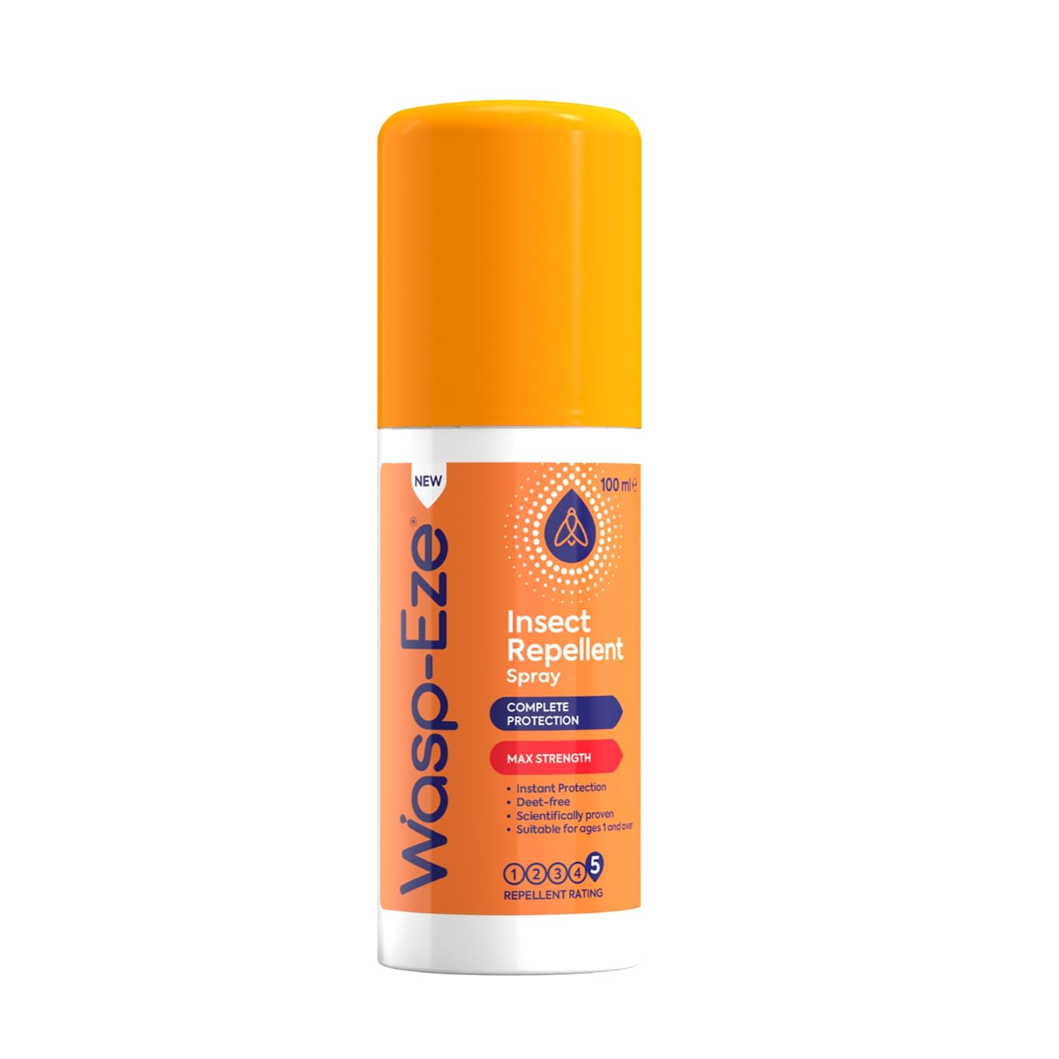 Wasp-Eze DEET Free Insect Repellent Max Strength Spray, 100ml