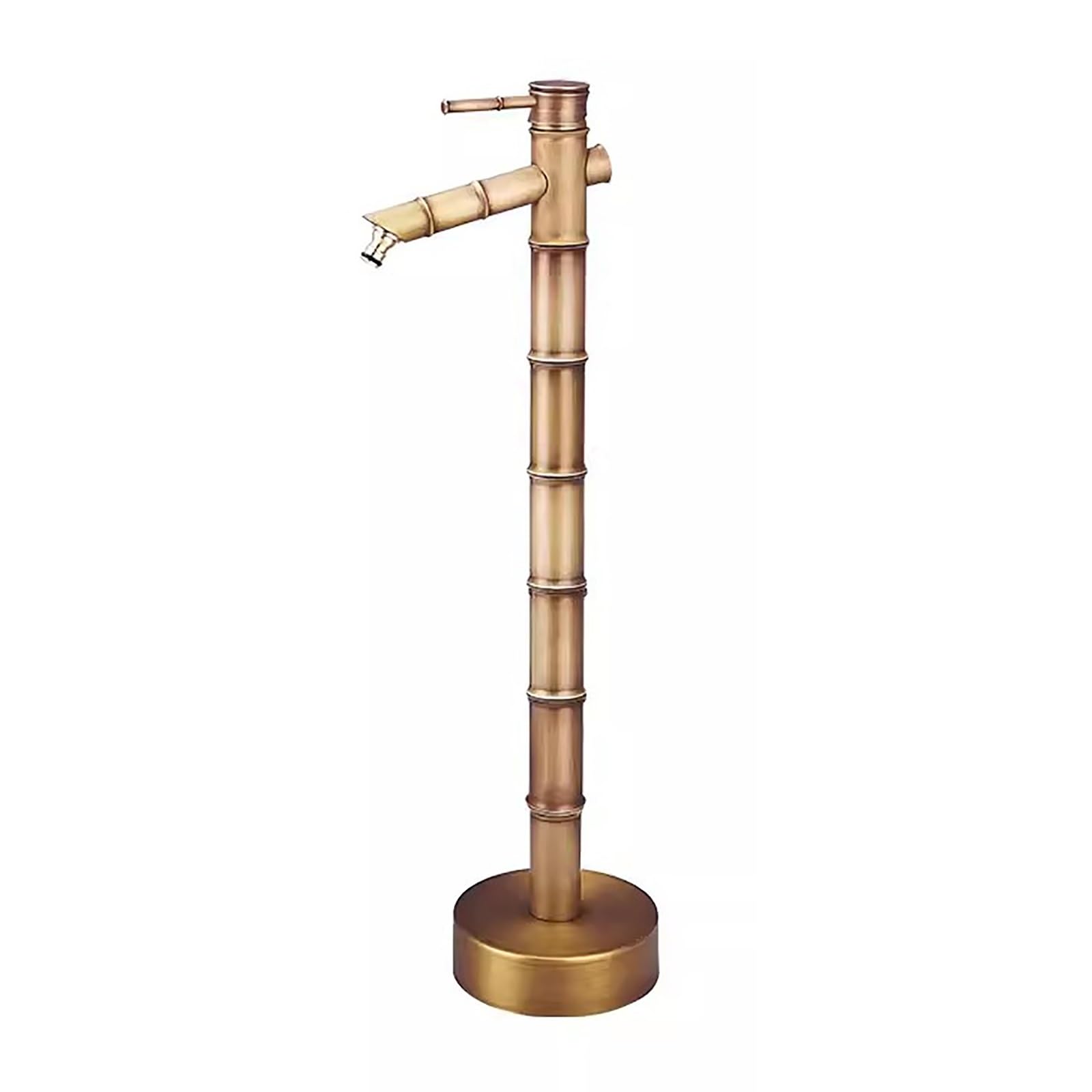 Bambus-Wasserhahn fr den Auenbereich mit rustikalem Messing-Finish,  freistehender Wasserzapfhahn fr Garten, Villa, Hinterhof (69,5 cm) :  Amazon.de: ...