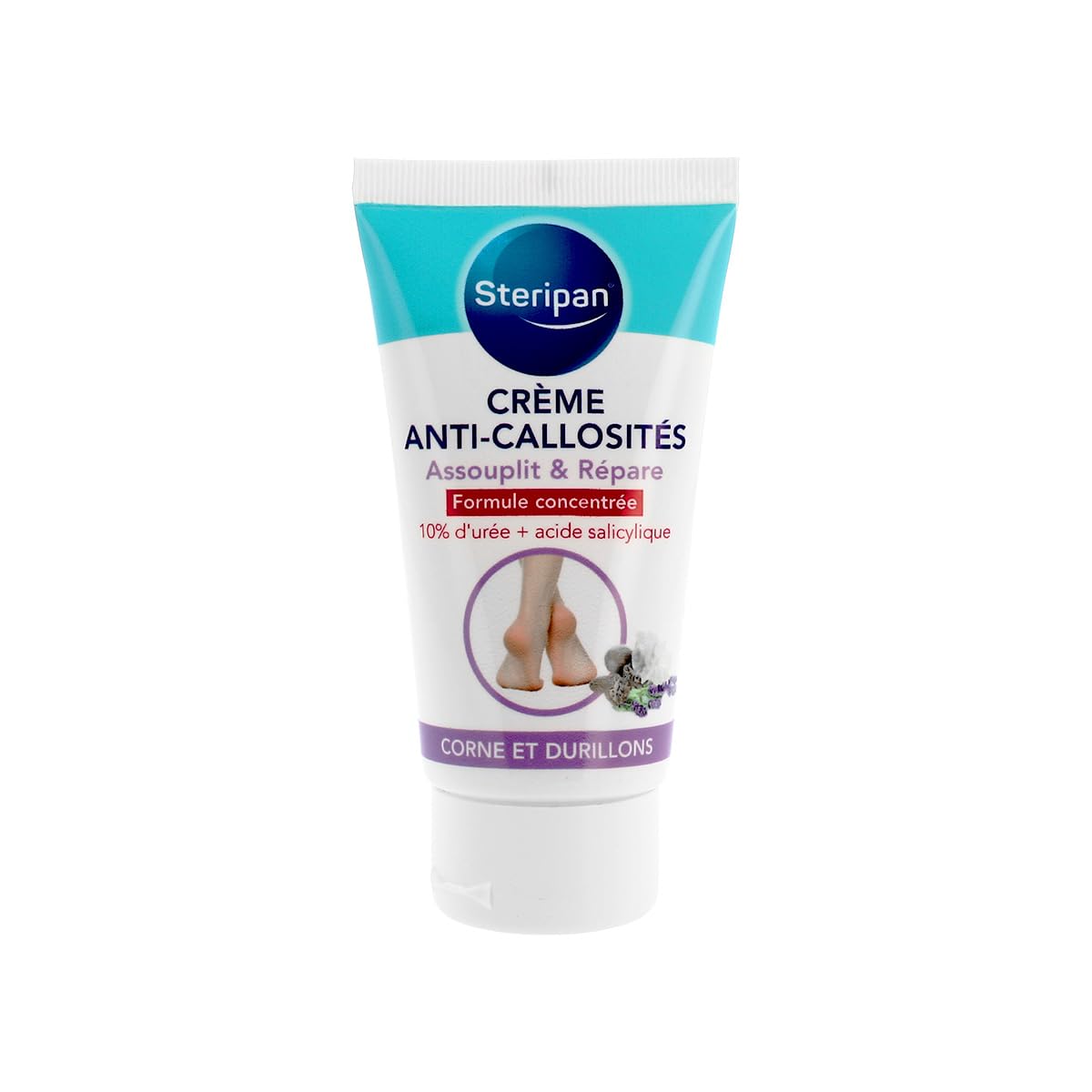 Steripan - Crème Anti-Callosités - Assouplit et Répare - Formule Concentrée - 10% d'Urée + Acide Salicylique - Corne et Durillons - 75ml