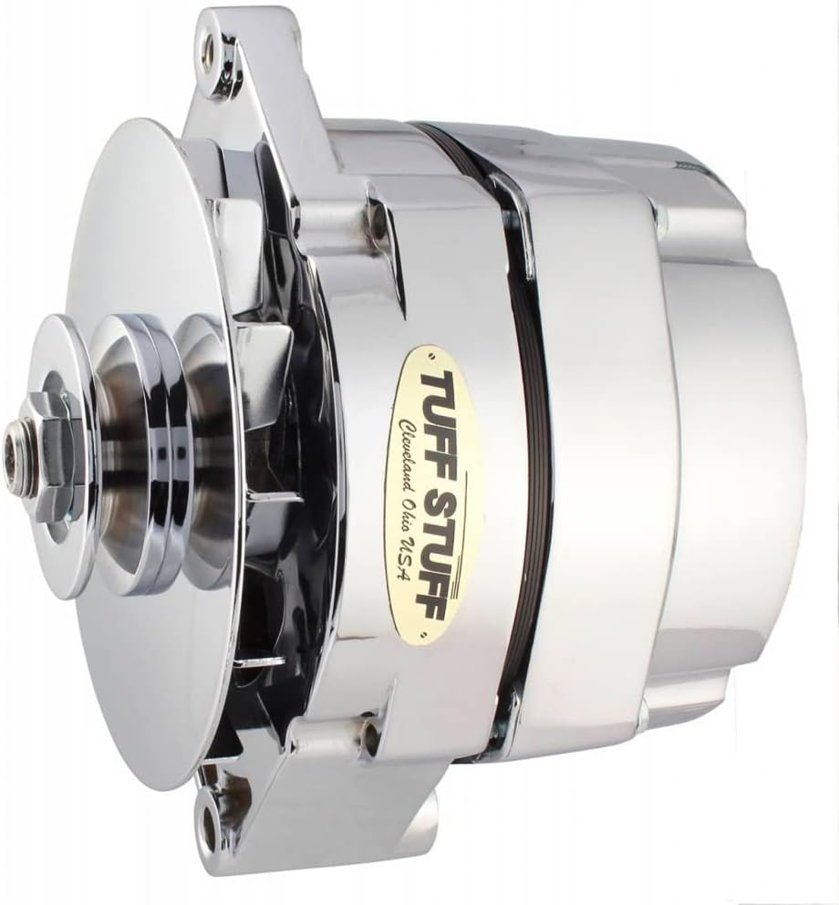 Tuff Stuff TUFF-STUFF 7127NKP12 Alternator (GM 140 amp 1-wire or OEM polished al)