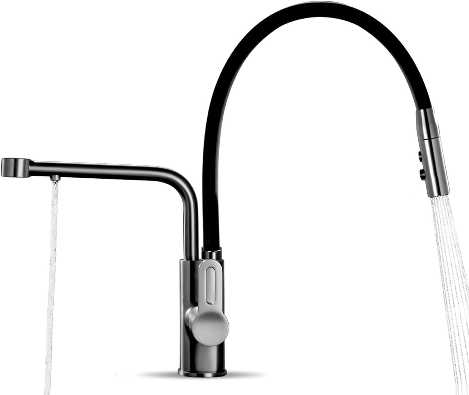 3 Way Kitchen Faucet for Filter Water System, Kitchen Taps Brass Kitchen Water Filter Faucet Kitchen Sink Tap-Grey