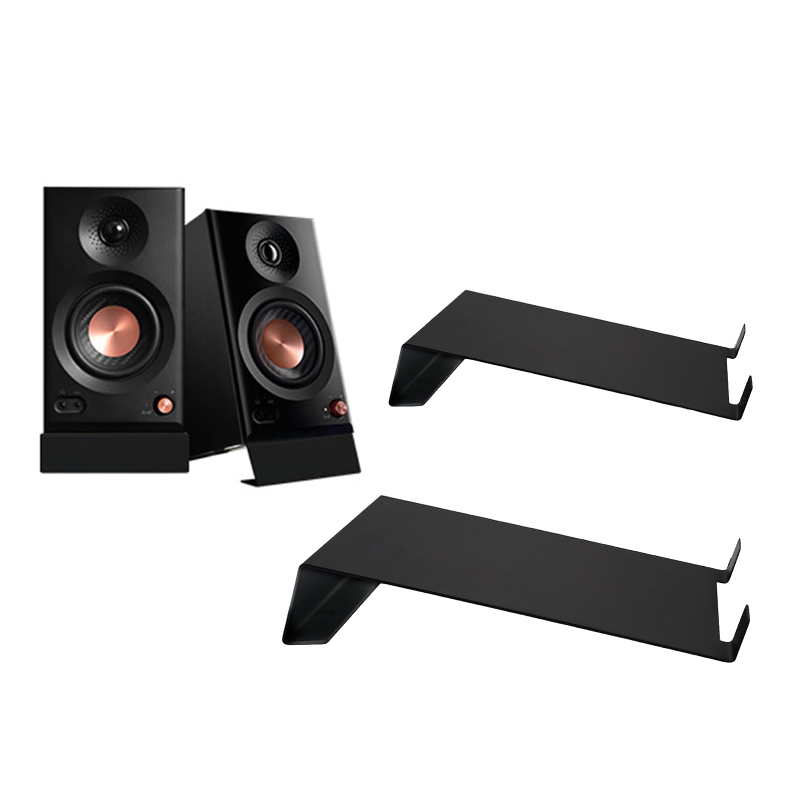 Amazon | 金属デスクトップスピーカーサポートスタンド傾斜 4.5 6.5