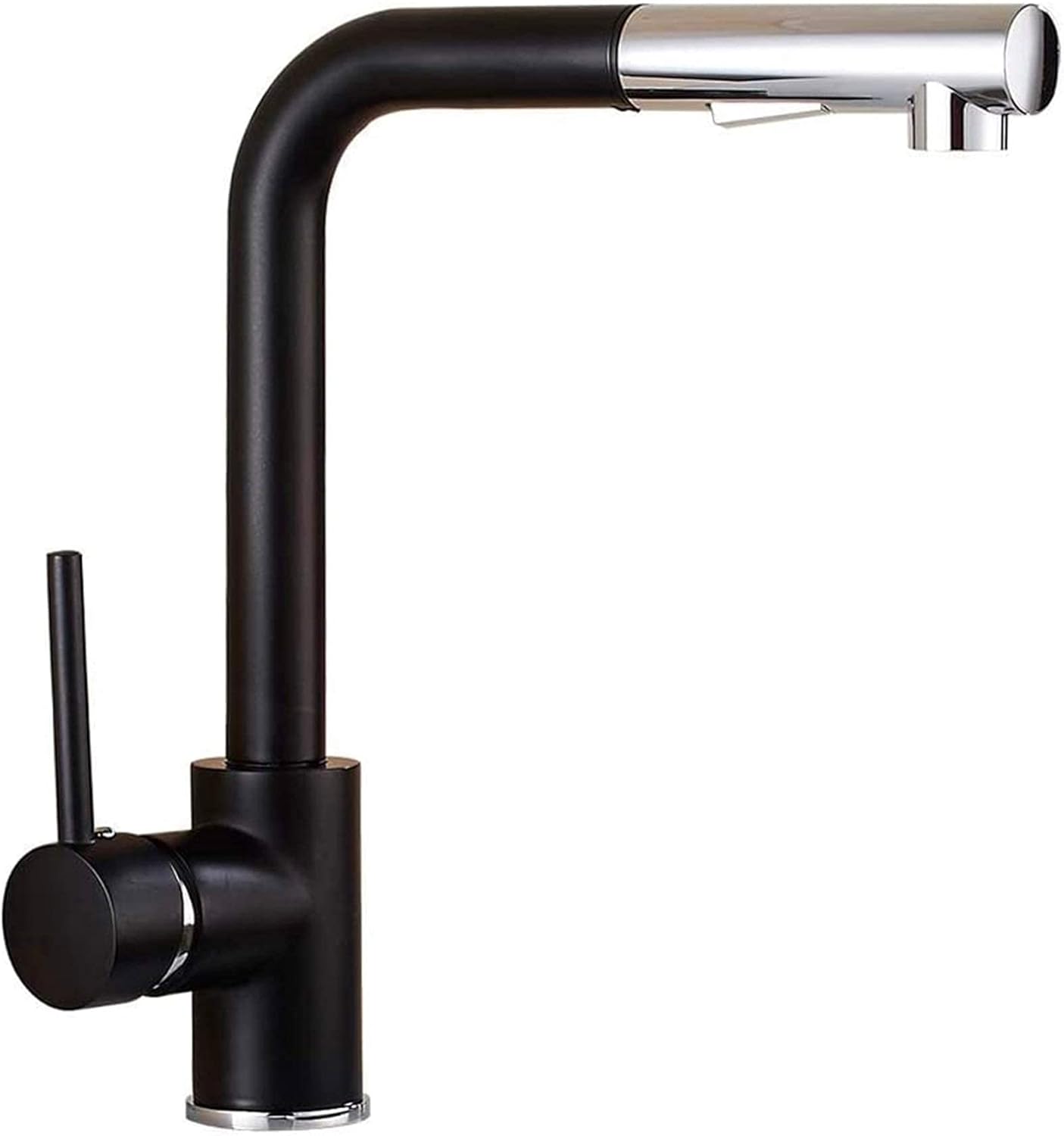 Küchenarmaturen Monobloc Chrom und Schwarz Küchenspüle Warm- und ...