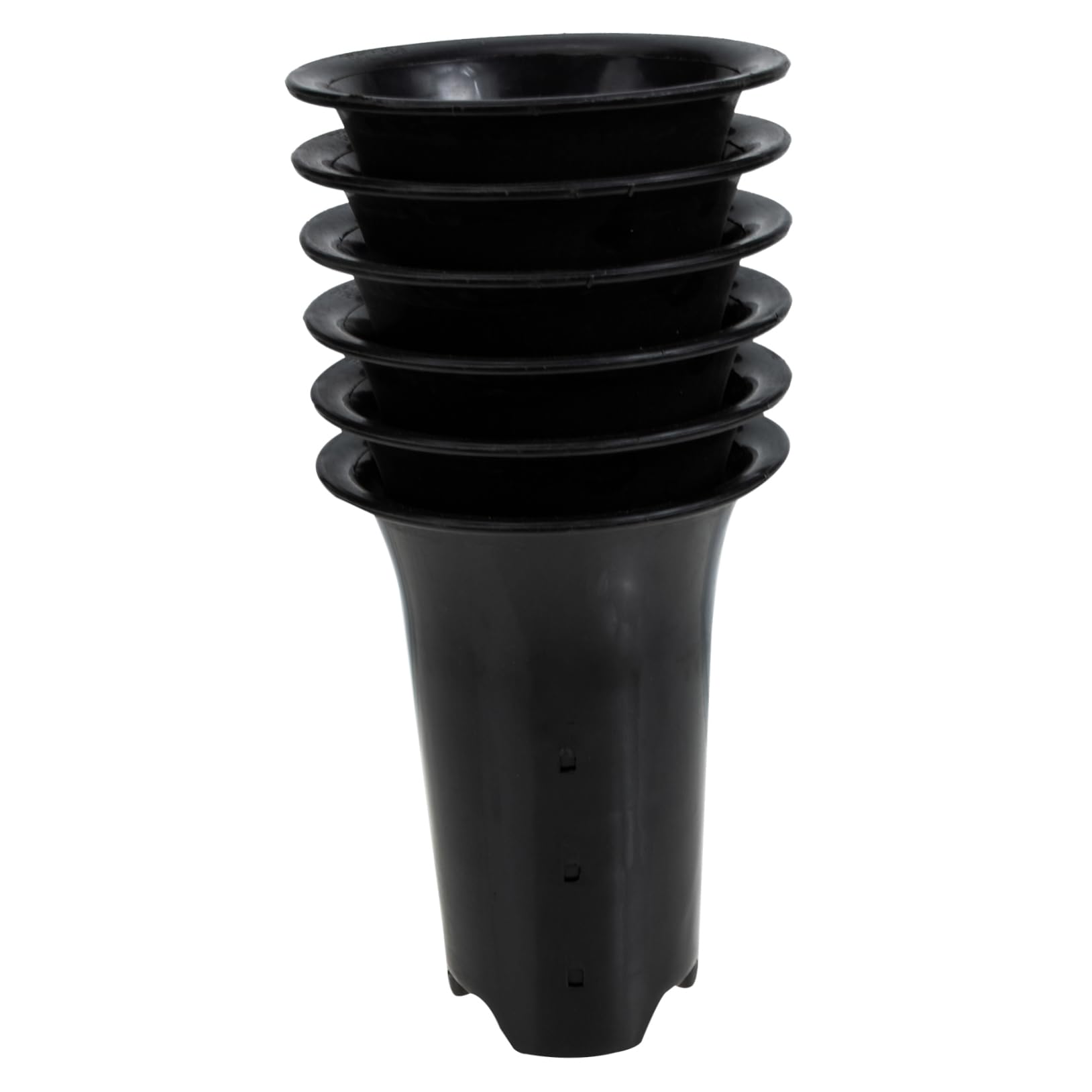 Pots pour orchidées en plastique TOYANDONA avec trous de drainage et finition lisse x6