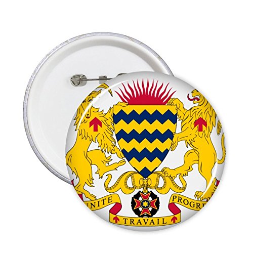 Badge Tchad Emblème National Symbole Pays Pin Badge Rond