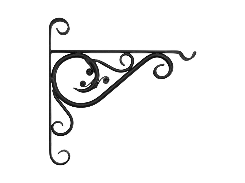 Garden Pride Forged Hanging Basket Bracket – Made of heavy duty forged steel (18" Bracket)