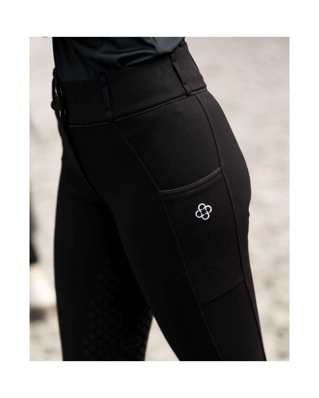 Damen Reithose Biarritz Full Grip, elastische Reitsport Hose mit Silikon Vollbesatz, figurbetont und atmungsaktiv, ideal für Training und Turnier