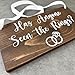 Has Anyone Seen the Rings Wedding Sign, Handmade Wood Sign