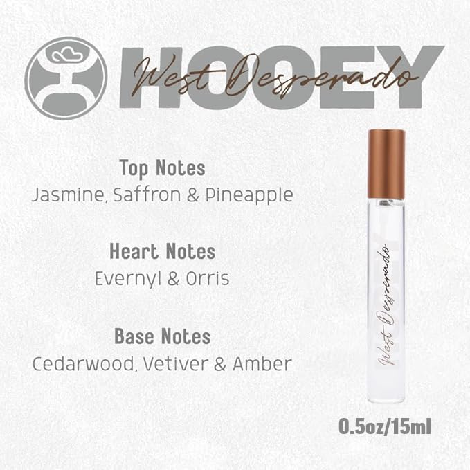 HOOEY West Desperado Women's Perfume - Long-Lasting Citrus Perfume for Women with Notes of Jasmine, Saffron, Cedarwood, Amber & More - Fresh Designer Fragrance, Eau de Parfum Feminine Spray (15 ml) 0.5 Ounce image 2 of 4 B0FL48YWXN