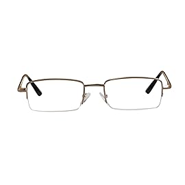 TruVision Readers - 1 Pk - Gold Metal Frames and Clear Acrylic Lenses 2.25