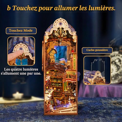 Book Nook anti-poussière pour décorer une étagère sans entretien difficile